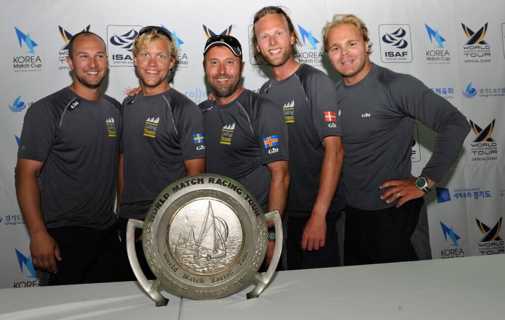 Bjorn Hansen and his Korea Match Cup winning team. Photo:Chris Davies/WMRT